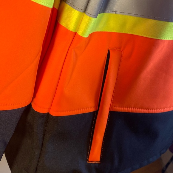 Dickies high visibility, softshell safety cross back jacket, men’s size XL - Picture 7 of 17